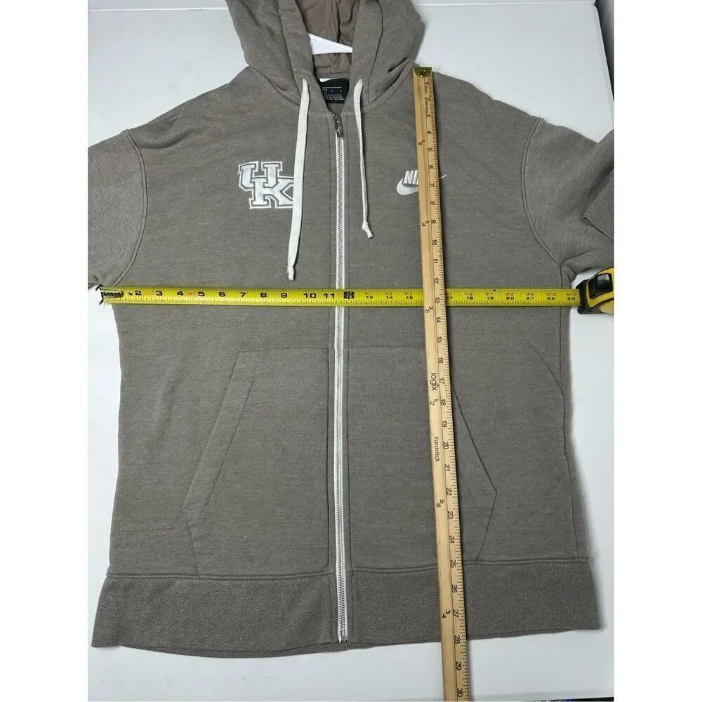 Nike University of Kentucky UK Men’s Full Zip Hooded Jacket Size L Beige
